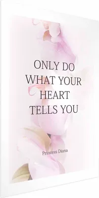 Produktbild von Posterpapier Poster - Do What Your Heart Tells 60x90 cm Text m-A-0851-ao-a