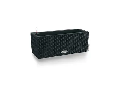 Obrázek produktu pro LECHUZA BALCONERA Cottage 50, Ozdobný truhlík, Volně stojící, Recyklovaný plast, Černá, Grafit, Obdélník, Vnitřní/venkovní