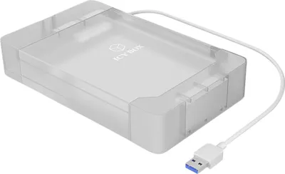 Zdjęcie produktu dla ICY BOX IB-AC705-6G, HDD, SATA III, 2.5,3.5", USB 3.2 Gen 1 (3.1 Gen 1) Type-A, Biały, Plastik
