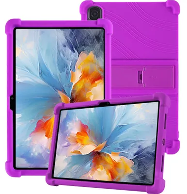 Produktbild von Tablet Hülle für Blackview Tab 16 Pro 11,0", Stoßfeste Weiches Silikon Schutzhülle mit Standfunktion Lila