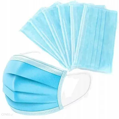 Immagine prodotto di Maschera igienica a tre strati Blu - 100 pz.