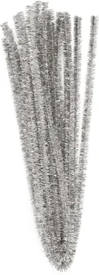 Produktbild von VBS Chenilledraht "Silber", Ø 8 mm, 50 cm, 10 Stück