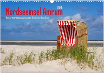 Produktbild von Nordseeinsel Amrum (Wandkalender 2026 DIN A3 quer), CALVENDO Monatskalender