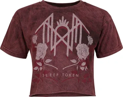 Produktbild von Sleep Token T-Shirt Damen Sleep Token rot Band-Merch, Bands 100% Baumwolle 4XL