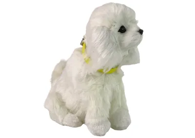 Produktbild von Lean Toys Interaktiver Hund Pudel Plüsch Bellender Hund Bewegt Schwanz
