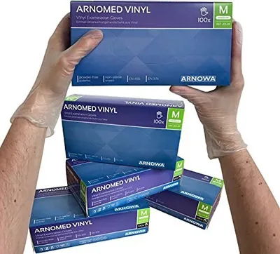Produktbild von Vinyl Handschuhe 100 St. Größe M