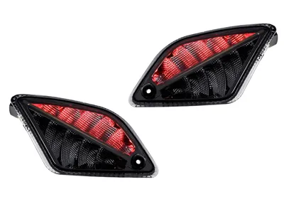Produktbild von Blinker-Set Moto Nostra hinten 2K22 dynamisches LED Lauflicht, Positionslicht, E-Prüfzeichen, Smoked für Vespa GT, GTL, GTV, GTS 125-300