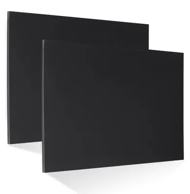 HDPE-Platten 2er-Pack 6,5 mm 30x20 cm schwarz