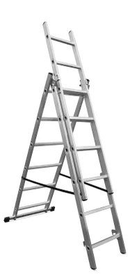 Produktbild von VaGo Aluleiter Mehrzweckleiter Multifunktionsleiter Klappleiter 3 x 6 Sprossen
