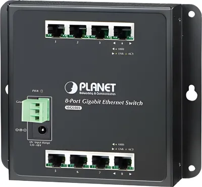 Immagine prodotto di Planet Technology Corp. WGS-803 PLANET Industrial 8-Port 10/100/1000T Wall-mount Switch