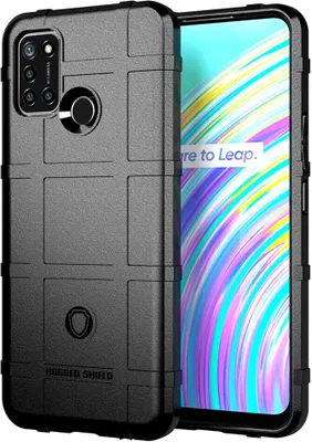 Produktbild von OPPO Realme C17 Hülle, LaimTop Weich TPU Silikon Stossfest Anti-rutsch Tasche Heavy Duty Schutzhülle für OPPO Realme C17 Schwarz