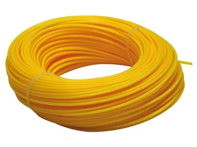 Produktbild von Toolland Trimmerfaden, Nylon, Gelb, 2 mm, 100 m