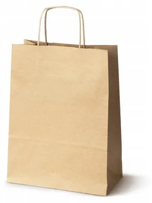 Produktbild von Allbag Papiertüte Kraft braun 24x10x32 cm 5 Stück