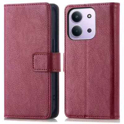 Imagen del producto de Funda Tipo Libro de Lujo para Xiaomi Redmi 15C (5G) - Bordeaux