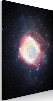 Produktbild von Vlies Leinwandbild - Galactic Explosion (1 Part) Vertical 40x60 cm Abstrakt n-B-0082-b-a