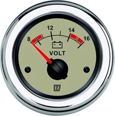 Produktbild von VETUS VLT12N beige Voltmeter 12V