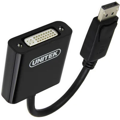 Produktbild von Unitek DisplayPort - DVI-I AV Adapter Schwarz (Y-5118AA)
