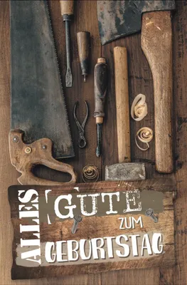 Produktbild von Geburtstag - Glückwunschkarte im Format 11,5 x 17 cm mit Umschlag