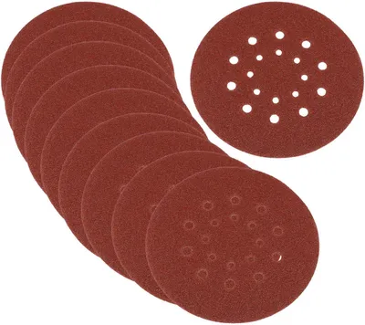 Produktbild von 10 Blatt Schleifscheiben 225mm Korn 80, Schleifpapier für Wand- Deckenschleifer
