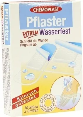 Obrázek produktu pro WUNDmed® 02-045 WUNDmed® Pflaster Extrem Wasserfest 02-045 weiß, 10 St.