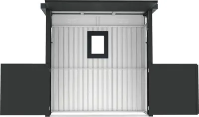 Produktbild von Grillhaus Konsta mit aufklappbarer Frontseite 230 x 113 x 222 cm anthrazit