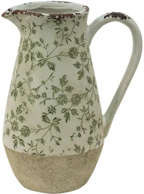 Obrázok produktu pre Dekoratívna keramická váza, 20x14x25 cm, sivá, béžová, značka Clayre & Eef, model 6CE1453M
