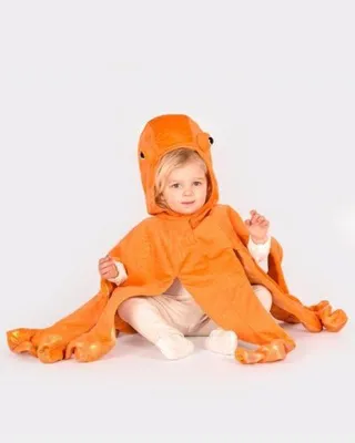 Immagine prodotto di Den Goda Fen costume bambino polpo arancione 98-104cm travestimento