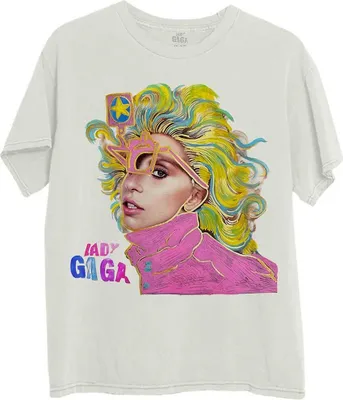 Produktbild von Lady Gaga - T-Shirt für Herren/Damen Uni RO10996 (XXL) (Natürlich)