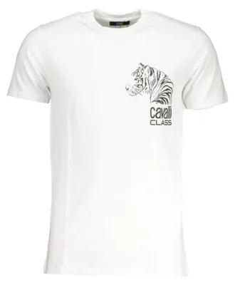 Produktbild von Cavalli Class Herren T-Shirt Weiß QXT63EJD060_BI00053 : Größe - XL Größe: XL