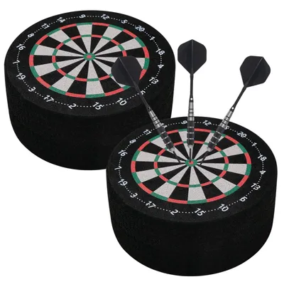 Productafbeelding van Dartpijlenhouder met 2 Mini Dartborden, 10 cm Diameter