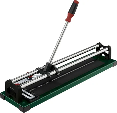 A tile cutter on a white background.