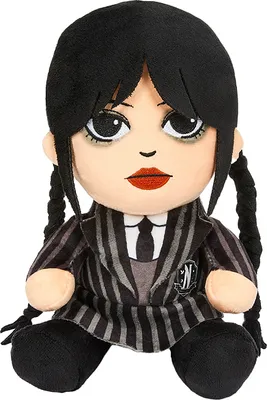Immagine prodotto di Mercoledì - Peluche a forma di personaggio per bambini "Phunny" BN5731 (taglia unica) (nero)