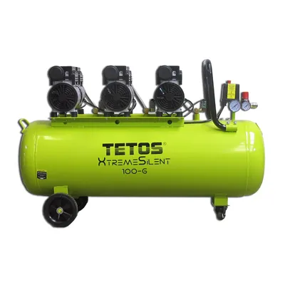 Produktbild von TETOS Flüsterkompressor Leise Druckluft Kompressor TXS100-6 100L 8bar 2,2kW Silent