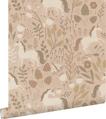 Zdjęcie produktu dla ESTAhome Tapeta jednorożce piaskowego beżu 53 cm x 10.05 m