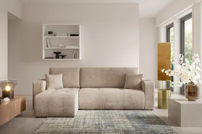 Produktbild von Furnisell Ecksofa mit Bettkasten Schlaffunktion "VERITA L", Dunkelgrau