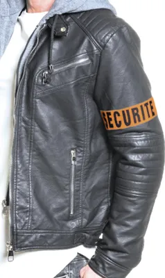 Produktbild von Sicherheitsmannschette "Sicherheit" Orange - Einheitsgröße
