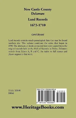 Produktbild von New Castle County, Delaware Grundbucheintragungen, 1673-1710
