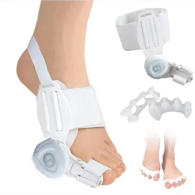 Produktbild von Hallux Valgus Korrektur Einstellbar Hallux Valgus Schiene mit Zehenspreizer zur Bunion-Entlastung