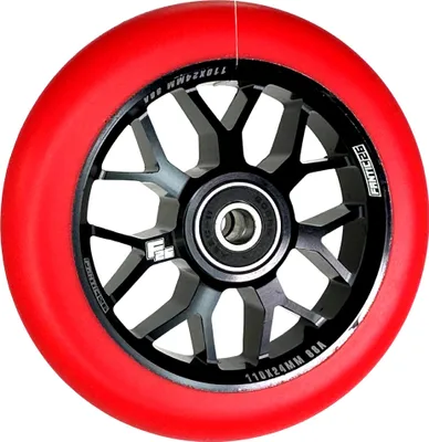 Produktbild von Fantic26 Spy7 Stunt-Scooter Rolle 110mm Abec11 Schwarz/Pu Rot