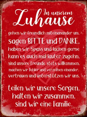 Produktbild von vianmo Holzschild 40x30 cm Zuhause sind wir eine Familie