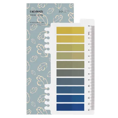 Produktbild von Ordinate-Sunflower Sky | 200 Stück Sticky Notes | Transparent Haftnotizen zum Markieren | Haftstreifen | Seitenmarkieren | Haftnotizzettel