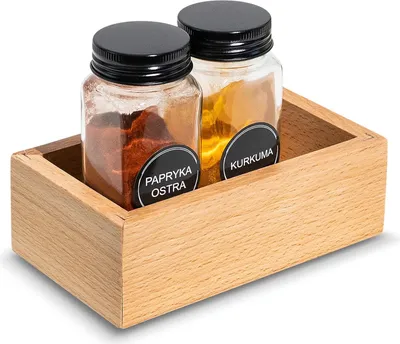 Produktbild von Creative Deco Holzbox Aufbewahrungsbox | 15 x 9 x 5 cm | Holzkiste Klein Ordnungsbox Holz Organizer Box Gewürz Organizer
