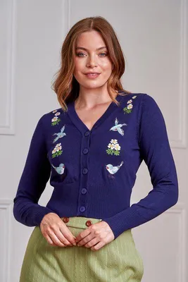 Produktbild von Banned Alternative Cardigan Damen NARA dunkelblau XL