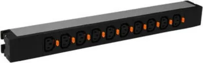 Zdjęcie produktu dla Legrand 646814, Podstawowy, 1U, Jednofazowy, Poziomy/Pionowy, Aluminium, Czarny