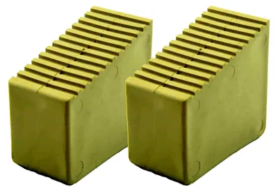 Produktbild von Gummifüße für Holzstehleitern 2 Stück 3-8 Sprossen Innenmaße 56x23mm Sandfarbe