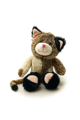 Produktbild von Kuscheltier Katze Braun mit Flecken 23 x 31 cm – Weiches Stofftier Kätzchen, Plüschtier