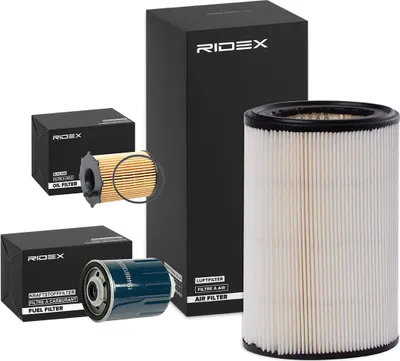 Produktbild von RIDEX Filterset Inspektionspaket Filtersatz passend für PEUGEOT 106 II Schrägheck (1A, 1C) für CITROËN SAXO (S0, S1)