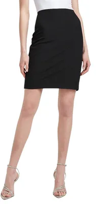 Produktbild von Modischer Damen Rock, 100 % Stretch, Schwarz –  XXL