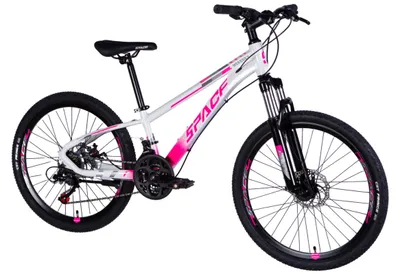 Produktbild von Kinderfahrrad Mercury Aluminium, 24", 130–160 cm, 21-Gang, Weiß/Rosa