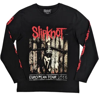 Produktbild von Slipknot Skeleton Flag (Back & Sleeve Print) Black L T-Shirt
